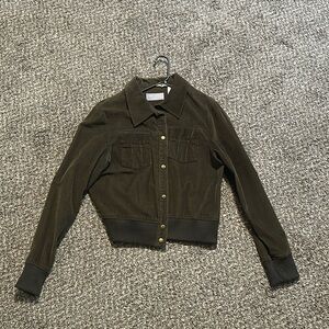 Women’s green cotton jacket